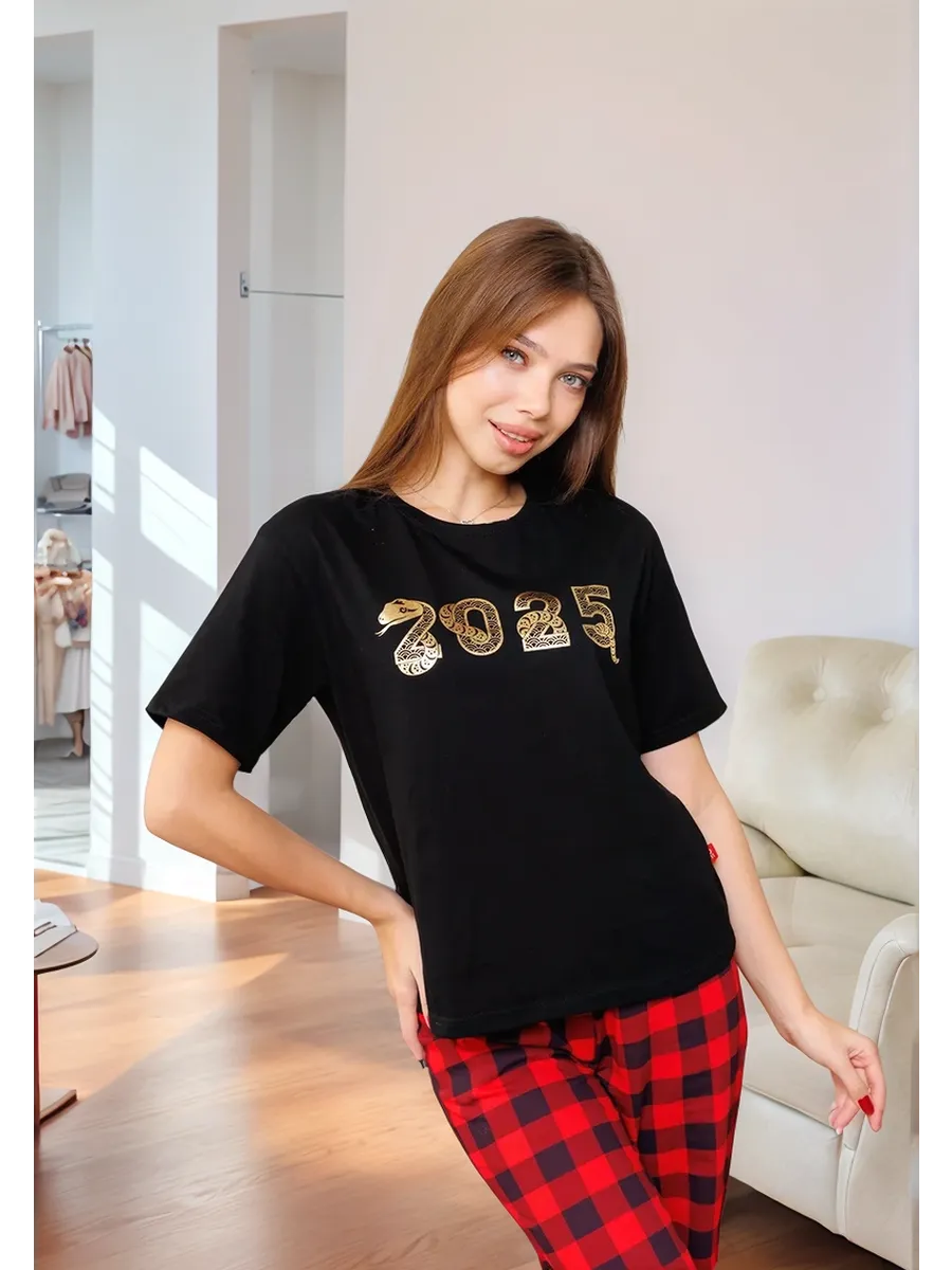 Новогодняя пижама 2025 со...
