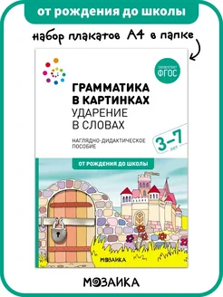 Набор плакатов для детей, обучение развитие речи 3+