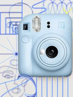 Фотоаппарат моментальной печати Instax MINI 12 голубой