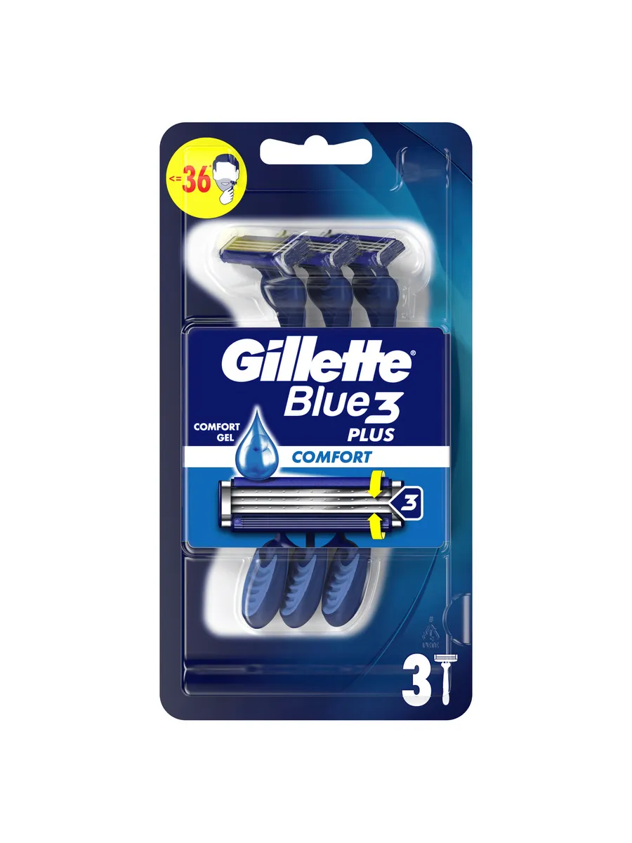 Gillette Blue3 Comfort бритвенный станок 3 штуки