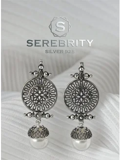 Серьги серебро 925 женские SEREBRITY 271485426 купить за 2 832 ₽ в интернет-магазине Wildberries