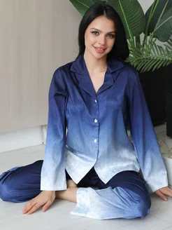 Пижама шелковая новогодняя SILK MOOD 271596719 купить за 1 947 ₽ в интернет-магазине Wildberries