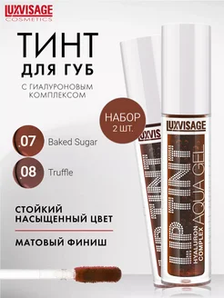 Стойкий матовый гель тинт для губ LIP TINT AQUA GEL hyaluron