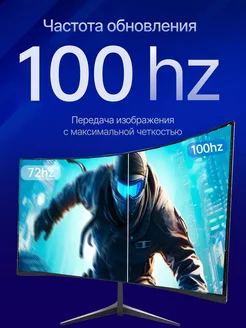 28 дюймов игровой монитор 100 Гц ПК с изогнутым экраном, PCAI 271630973 купить за 12 379 ₽ в интернет-магазине Wildberries