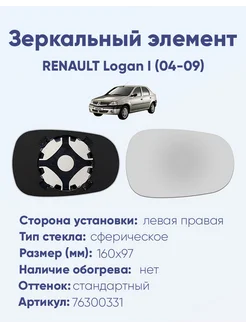 Зеркало RENAULT Logan I (04-09) 76300331