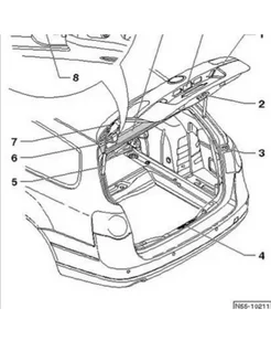 замок крышки багажника поло схема