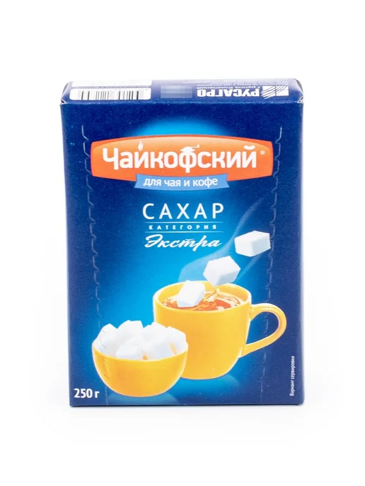 ЧАЙКОФСКИЙ Сахар рафинад белый в кубиках, категории Экстра 250г, 20 шт, 250 г, 10 шт, фото 2