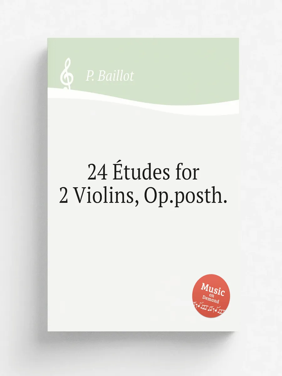 24 .tudes for 2 Violins, Op.posth.