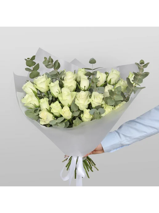 Studio Floristic Букет живых Роз Кения «Романс», бежевый, фото 5