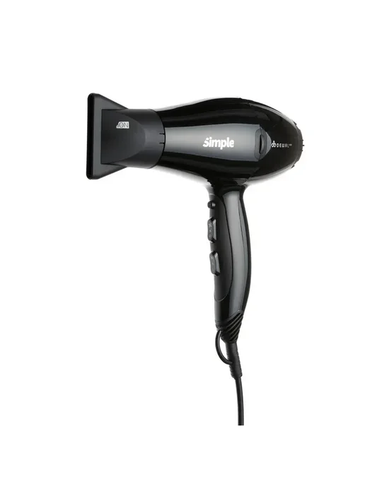 DEWAL Фен SIMPLE 03-104 Black, черный, фото 6