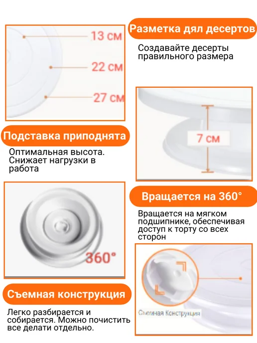 Sweetingridients Кондитерский набор для выпечки торта, белый, фото 5
