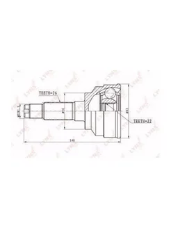 ШРУС наружный CO-3630A MAZDA