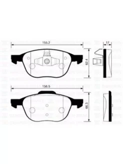 Колодки тормозные дисковые SP1260 MAZDA