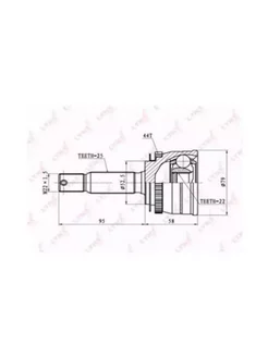 ШРУС наружный CO-3601A HYUNDAI