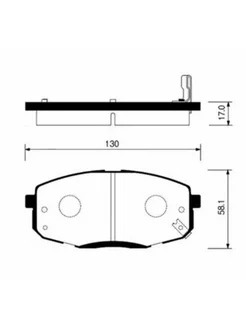 Колодки тормозные передние MPK23 KIA