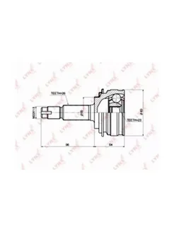 ШРУС наружный Mazda-3 ор.FG0225600H Lynx CO3639 MAZDA