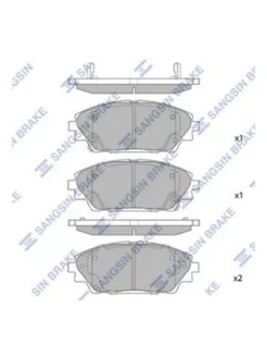 Колодки тормозные дисковые SP1729 MAZDA