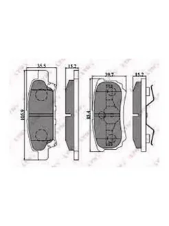 Колодки тормозные дисковые BD-5505 MITSUBISHI