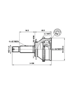 ШРУС наружный CO-3624A HYUNDAI