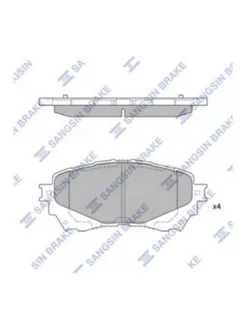 Колодки тормозные дисковые передние SP1728 MAZDA