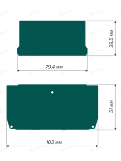 Заглушка торцевая для Flexy TOREC GARDINA2 05