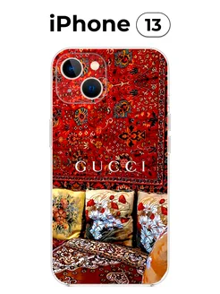 Чехол на iPhone 13 с принтом (Gucci)