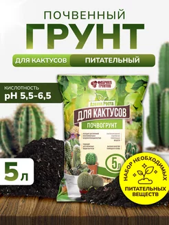 Грунт для кактусов и суккулентов, земля для цветов 5 л