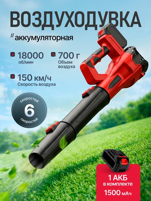Верити Аккумуляторная воздуходувка для листьев и снега, вариант