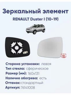 Зеркало RENAULT Duster I (10-19) 76141008