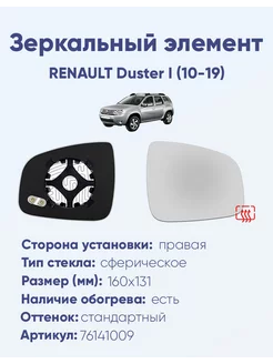 Зеркало RENAULT Duster I (10-19) 76141009