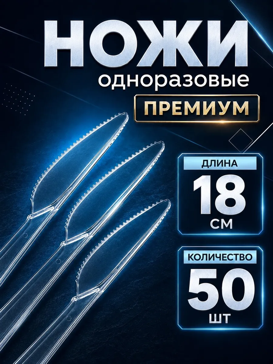 Ножи одноразовые пластиковые