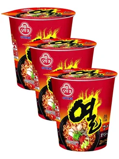 Лапша Yeul Ramen Оттоги со вкусом острого перца 62 г * 3 шт