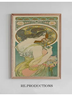 Постер Primrose - Alphonse Mucha