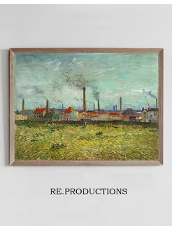 Постер Factories at Clichy - Vincent van Gogh