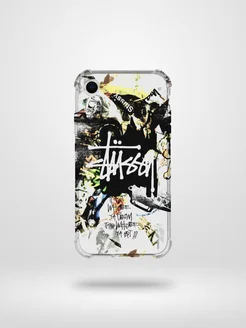 Стильный чехол на iPhone XR силиконовый STUSSY