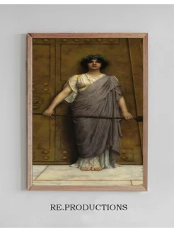 Постер At the Gate of the Temple - John William Godward