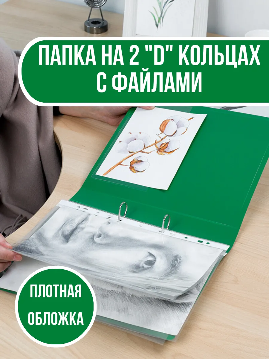 Папка на 2-х кольцах с...