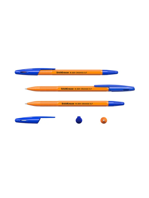ERICH KRAUSE Ручка Еrich Krause R-301 orange, синие, 2 блистера по 4 шт, 4 шт, фото 2