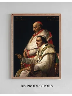 Постер Portrait Of Pope Pius VII And - Jacques Louis David