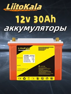 12V 30Ah LiFePO4 аккумуляторы LiitoKala 272968038 купить за 6 816 ₽ в интернет-магазине Wildberries