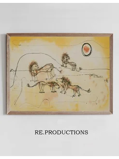 Постер A Pride of Lions (Take Note!) - Paul Klee