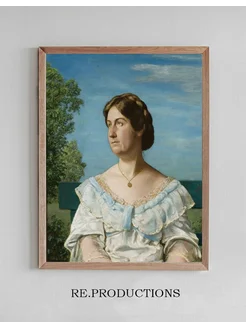 Постер Portrait of Ella Blaue, artist’s - Hans Thoma