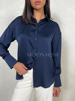 Атласная рубашка нарядная MOON ROSE 273005414 купить за 2 099 ₽ в интернет-магазине Wildberries