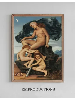 Постер Sleep and Death, the Children of - Evelyn De Morgan