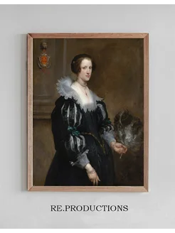 Постер Portrait of Anna Wake - Anthony van Dyck