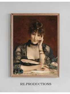 Постер The Letter - Alfred Stevens