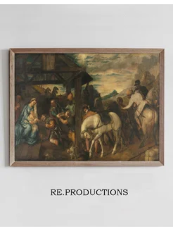 Постер Adoration of the Magi - Titian