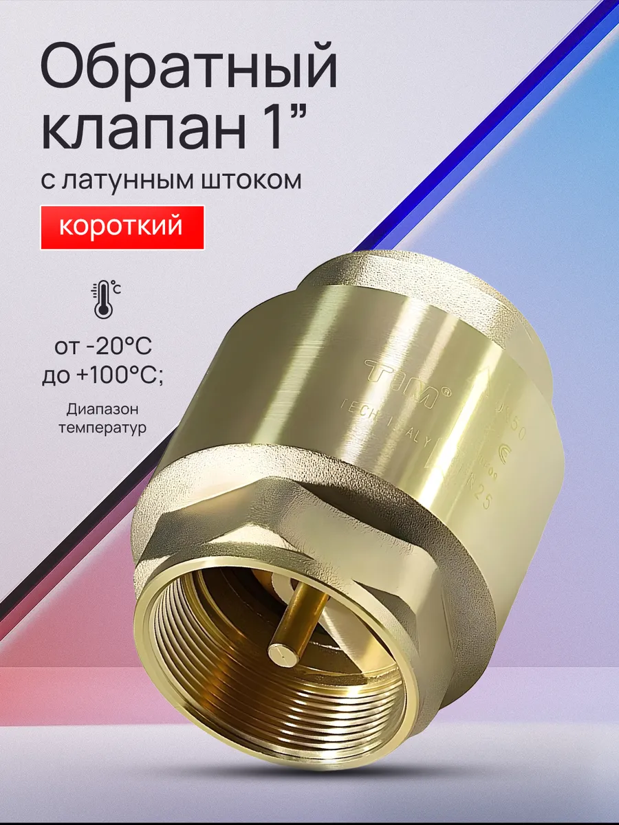 Обратный клапан 1" малый JH-1012std