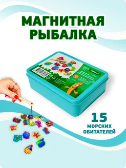 Деревянная магнитная рыбалка