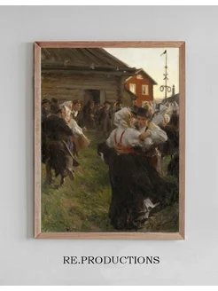 Постер Midsummer Dance - Anders Zorn